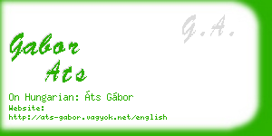 gabor ats business card